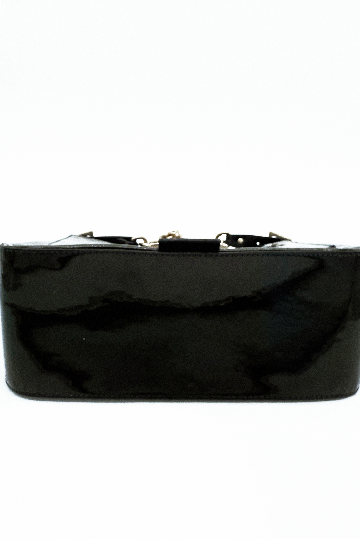 Fendi Navy Patent Leather Mamma Baguette